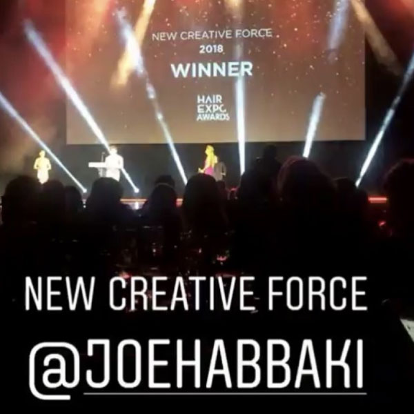 JOE HABBAKI TONI&GUY ARMADALE HAIR EXPO WINNER 2018