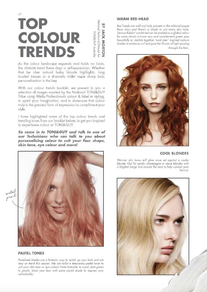 TONI&GUY MAGAZINE 2018 AUSTRALIA