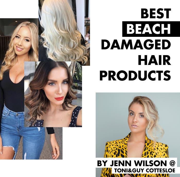 beach damaged hair products TONI&GUY jenn wilson cottesloe